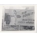 WWII CBI Pin-Up Art Jeep Road Sign