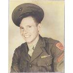 WWII USMC 3rd Marine Division Private Colorized Photo