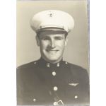 WWII US Marine Corps Officers Pilot Portrait
