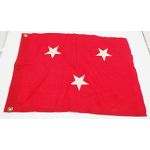 WWII or Post War USMC 3 Star General Officer Flag