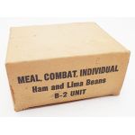 Vietnam era Ham and Lima Beans B-2 Boxed Unit Ration