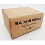Vietnam era Beef, Spiced with Sauce B-3 Boxed Unit Ration.
