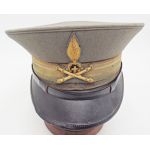 WWII Italian Army Artillery Officer Visor Cap