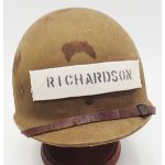 WWII era M1 Hawley Liner with Paratrooper Nametape