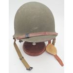 WWII era M1C Paratrooper Helmet and Liner