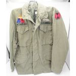 Vietnam or post era US Army 7th Infantry Division 10th Armored Cavalry M-65 Field Jacket
