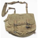A WWII US Army OD musette bag