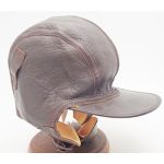 ​WWII US Navy 1092 Leather Flight Helmet with bill variant