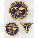 ​WWII Army Air Forces / Civilian Pilot Training 303rd Flight Training Detachment Brayton Flying Service Patch Set