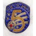 ​1950's US Air Force 618th Aircraft Warning Squadron 5th Air Force Bullion Patch