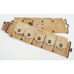 WWI M-1910 cartridge belt with pucker pockets