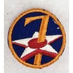 ​WWII 7th Air Force Patch On Felt