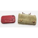 M-1910 first aid pouch that has been field dyed green