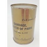 Late or post ​WWII era Plaster of Paris Sealed Can