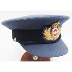 1960's Danish Air Force Officer Visor Cap