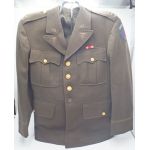 WWII US Army SHAEF Medical Officers Service Coat with Bullion Insignia