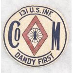 ​Pre-WWII Company M 131st Infantry Felt Pocket Patch
