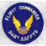 WWII CPT / AAF 308th AAF Flight Training Detachment Flight Commander Patch