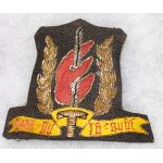 ​ARVN / South Vietnamese Army Thu Duc OCS Infantry School Bullion Visor Cap Badge