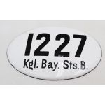 ​​WWI era German Porcelain Railway Sign