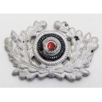 WWII German Army Enlisted Visor Cap Wreath and Cockade