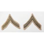 ​WWII era Khaki PFC Rank Chevrons