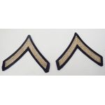WWII era Twill PFC Rank Chevrons