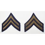 Korean War era 1951 Pattern Corporal Rank Chevrons