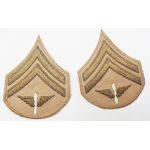 Pre WWII era Air Corps Khaki Corporal​ Rank Chevrons