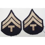 ​WWII era US Army Twill Tech Corporal Rank Chevrons