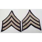 WWII era Rayon Sergeant Rank Chevrons