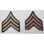​WWII era Black Twill Sergeant Rank Chevrons