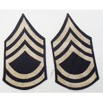 WWII era US Army Rayon Sergeant First Class Rank Chevrons