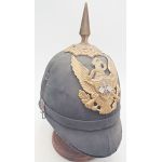 Late 19th century Signal Corps Black Sun/Pith Parade Helmet