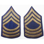 Korean War era 1951 Pattern Master Sergeant Rank Chevrons