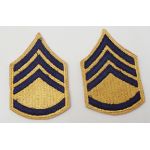 ​Korean War era 1948 Pattern Staff Sergeant Combat Arms Rank Chevrons