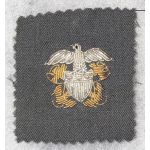 WWII US Navy Officers Bullion Overseas Cap Patch On Grey