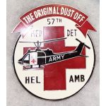 ​Vietnam 57th Medical Detachment Helicopter Ambulance Beercan Plaque Piece