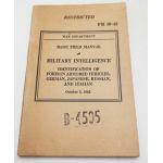 ​WWII US War Department Manual Handbook On Identification of Foreign Armored Vehicles German, Japanese, Russian and Italian