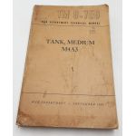 WWII US War Department Manual Handbook On Sherman Tank, Medium M4A3