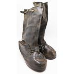 ​WWII era US Navy N-1 Sea Boots worn with the foul weather uniform