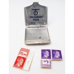 WWII era Hitler Stamp set and Tin