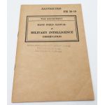 ​WWII FM 30-10 Military Intelligence Observation Manual