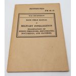 WWII FM 30-15 Military Intelligence Examination of Enemy Personnel, Repatriates, Documents and Material Manual