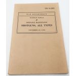 WWII US War Department Manual Handbook On Shotguns, All Types