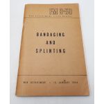 ​WWII US War Department Manual Handbook On Bandaging and Splinting