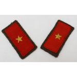 WWII Japanese Army 2nd Class Private Enlisted Collar Tab Set