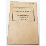 WWII US War Department Quartermaster Manual Handbook on Quartermaster Operations