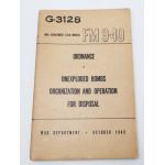 ​WWII US War Department Manual Handbook On Ordnance Unexploded Bombs Organization and Operation For Disposal