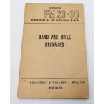 WWII US War Department Manual Handbook On Hand and Rifle Grenades